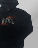 TRTD Gothic Lyric Hoodie (Black/Orange)