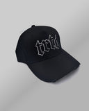TRTD Gothic Distressed Cap (Black/White)