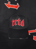 TRTD Gothic Distressed Cap (Black/Red)