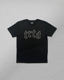 TRTD Gothic T-Shirt & Shorts Set (Black/White Outline)