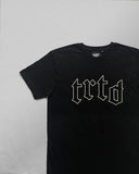 TRTD Gothic T-Shirt (Black/White Outline)